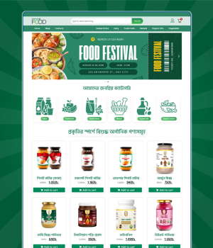 Ready-to-Use Organic Food E-commerce