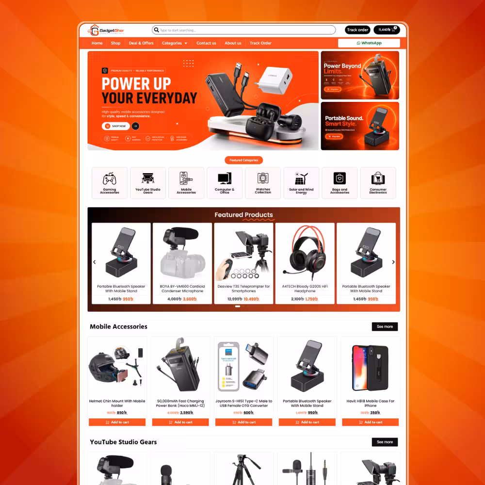 GadgetGhor – Elementor Gadget eCommerce Template